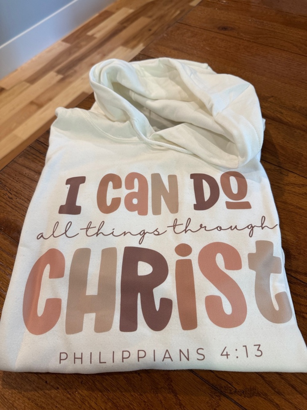 Philippians 4:13 Inspirational Hoodie